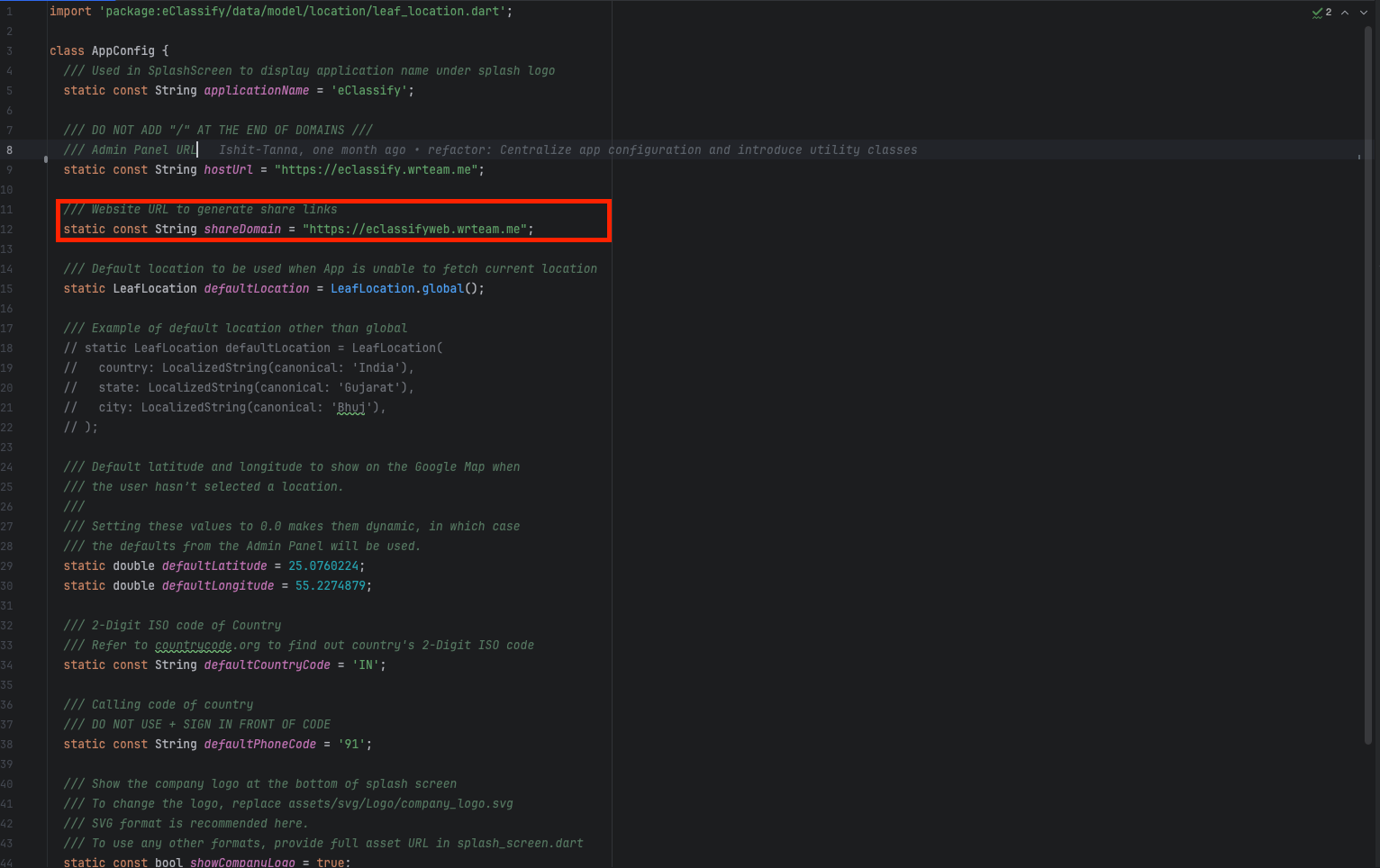 Flutter App Settings Host