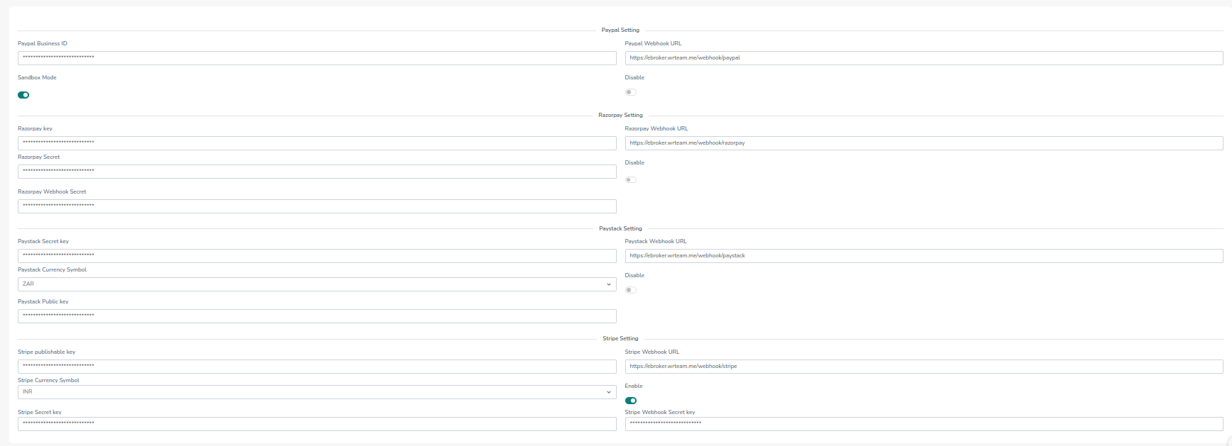 System Configurations